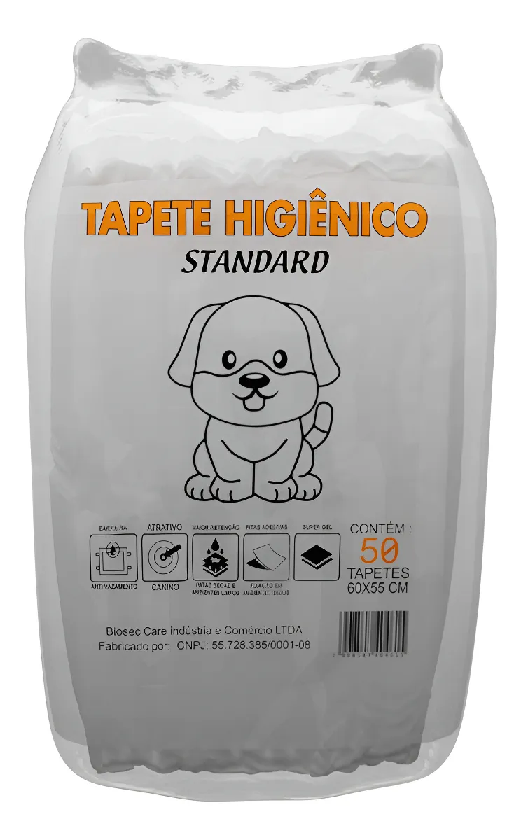 Tapete Higiênico Standard Profissional 50 Unidades - 1ª Linha (60x55) -  PROMOÇÃO 4 pacotes 200 UN